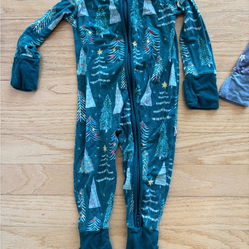 Kids Teal Tree Print One Piece